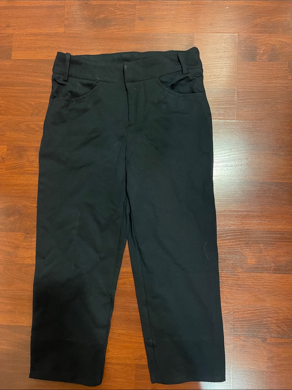 Free People Black Cropped Tailored Pants
